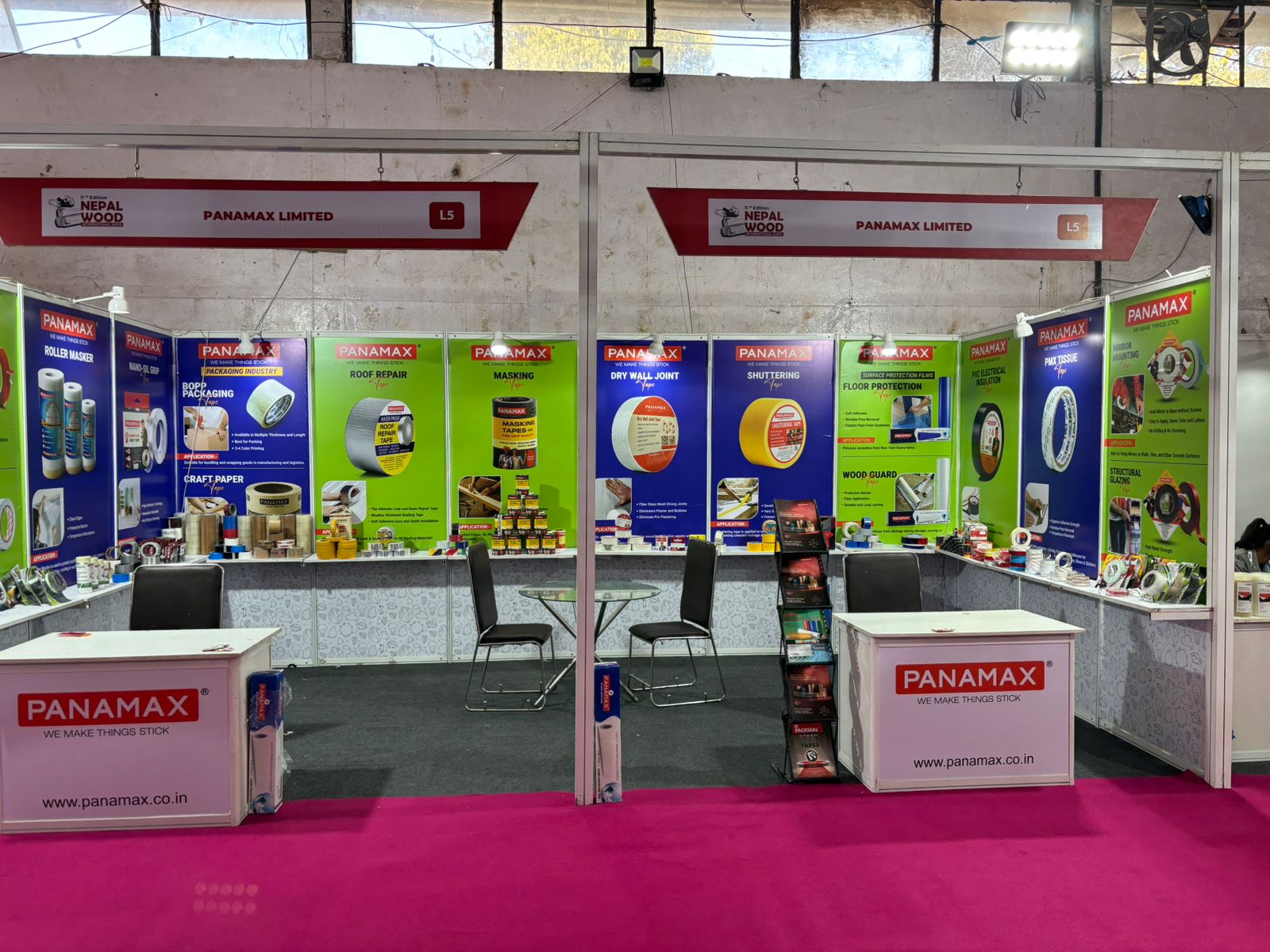 PANAMAX exhibition stall at Nepal Wood Expo